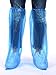 Mudder 10 Pairs Disposable Boot Covers Waterproof Rain Shoe Covers for Men and Women, Blue