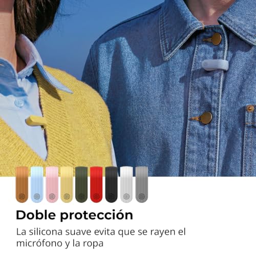 SMALLRIG Kit de fundas de silicona para transmisor de micrófono inalámbrico SmallRig S70 (5714/5715/5716/5717/5718/5719), 9 fundas protectoras de colores, accesorios para micrófono S70 - 6269
