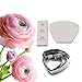 AK ART KITCHENWARE Poppy petal Decoration Tool Leaf and Flower Tool Kit Stainless Steel Cookie Cutter Set Silicone Veining Mold Petal Sugar Flower Making Tool A346&VM001