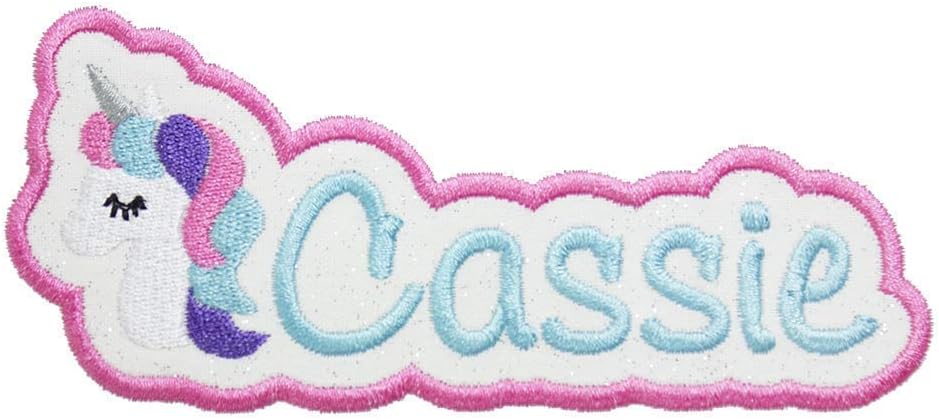 Mixed Media - Unicorn Name Patch Personalized Patch in your choice of sew on or iron on patch