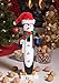 Clever Creations Black Penguin 15 Inch Traditional Wooden Nutcracker, Festive Christmas Décor for Shelves and Tables