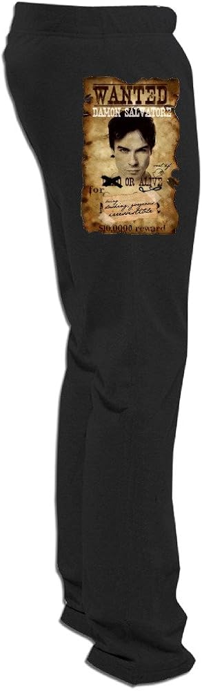 MEGGE Men's Ian Somerhalder Comfortable Jogger Sweatpants Black