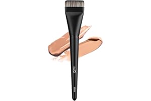MSQ Flat Foundation Brush,Korean Makeup Brush Ultra Thin Spatula Facial Brush Face Mask Brushes for Liquid Foundation, Blendi