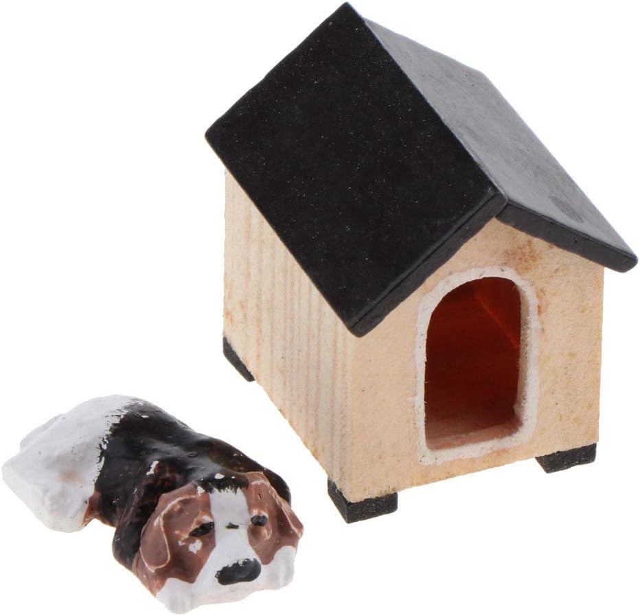 Amazon Brosco 1 12スケール 樹脂製 犬小屋 ミニチュアドールハウス ガーデンデコレーション インテリア オンライン通販