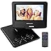 7.5-Inch Portable DVD Player, 270 Degree Swivel LCD Screen, USB, Support Analog Signal TV, SD Card, Swivel & Flip,VAG,CD,VCD,MP3,MP4,with Game CD+ Game Controller