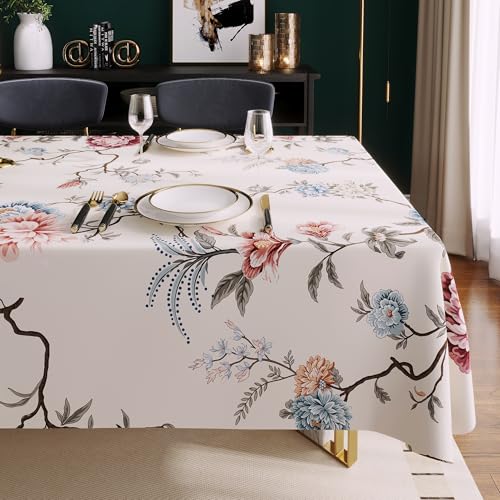 HOMOHEINI Rectangle Table Cloth 100% Waterproof