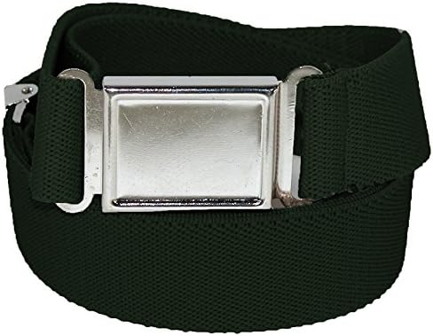 Jackster Boys 1" Elastic Adjustable Belt w/ Magnetic Buckle (Hunter Green)