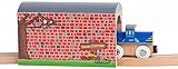 Orbrium® Toys Large Wooden Train Tunnel Track