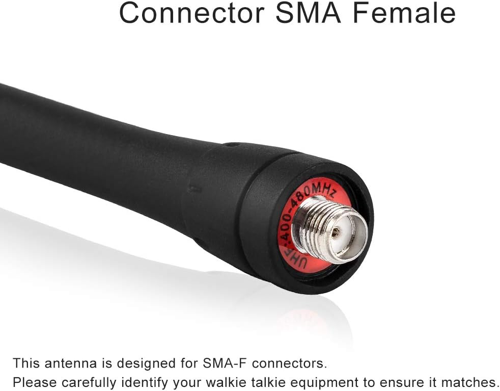 3.4 Inches Short Antenna for Retevis, Baofeng Kenwood Sanzuco Walkie Talkies, UHF 400-480 MHz Single Band with SMA Female Connector, Compatible with Most Two-Way Radios (6 Packs): Home Audio & Theater