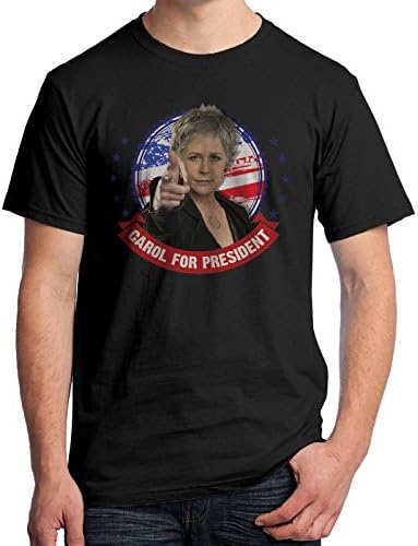 Carol Peletier For President Walking Dead Men's T-Shirt 2130 (3X-Large, Black)