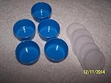 Tupperware Set of (5) Smidgets 1oz Raindrop with Clear Seals