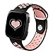 DEKER Bands Compatible with Fitbit Versa/Versa Lite/SE Smartwatch Bands, Breathable Soft Silicone Adjustable Replacement Bracelet Strap Wristbands (Small 5.5-6.7