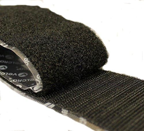 VELCRO USA 190984 1" Loop 1000 with 0172 Adhesive-Black
