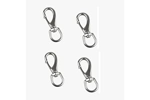 MIKMAYTOO Stainless Steel Swivel Eye Snap Hook, Snap Clips Scuba Diving Clips, Bird Feeders, Lag Clips, Flag Pole Rope, Dog Leash Hook, Keychains, Anchor Chain
