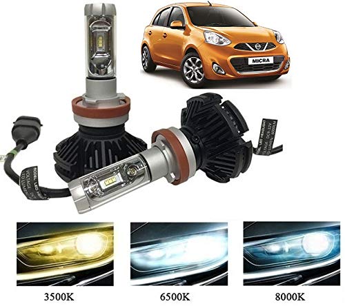 Neeb Traders Nissan Micra X3 Glass Led Headlight Bulb Set Of 2 Amazon In Car Motorbike