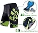sponeed Bicycle Shorts for Men with Padding Biker Wear Road Bike Riding Tights Bicycling Pants US L Green