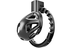 Male Chastity Cage Devices Sex Toy, Lightweight Sissy Chastity Cage with 8 Adjustable Cock Rings and Invisible Lock, Man Peni