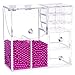 Lifewit Brush Holder Lipstick Case Drawer Dustproof Box Premium Quality 5mm Thick Makeup Acrylic Organizer Cosmetic Storage Display Lid With Rosy Pearl
