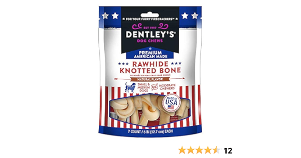 dentley's rawhide knotted bones
