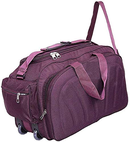 Zion bag 22 inch/56 cm (Expandable) Climate Proof Mountain/Hiking/Trekking/Campaign Bag/Backpack 25 ltrs Rucksack/Duffel Strolley Bag Travel Duffel Bag (Purple)