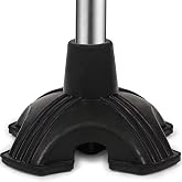 Stable 4 Prong Rubber Cane Tip Self Standing Walking Cane Tip Rubber Cane Stand for Walking Cane Replacement Foot Pad for Stick