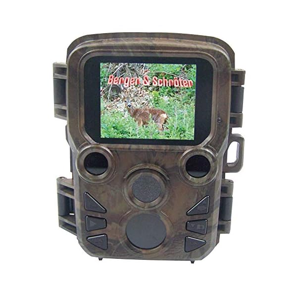 Berger & Schröter Full HD Mini Wildkamera 20 Megapixel, 32 GB | Tag- und Nachtaufnahmen rund um die Uhr
