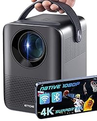 4K Supported Mini Projector, 5G WiFi Bluetooth