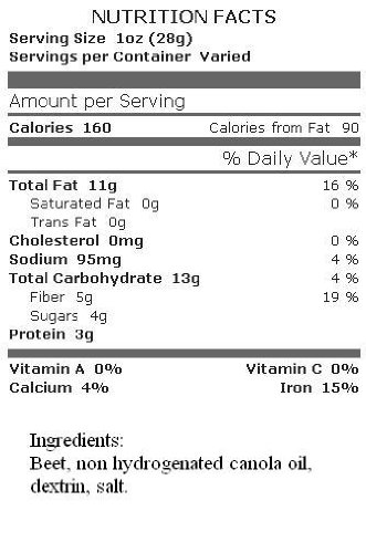 Dried Beet Chips (8 Oz)