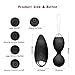 ACVIOO Ben Wa Balls 10-Frequency Silicone Massage Egg with Remote Control for Women Pelvic Floor Exercise Postpartum Massager(Black)