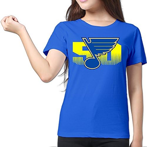 St Louis Blues 50th Anniversary RoyalBlue Women's Sport Shirt For Girlfriend Size XXL