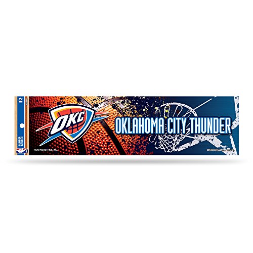 Rico Industries NBA Oklahoma City Thunder Sports Fan Automotive Decals, Blue & Orange, One Size
