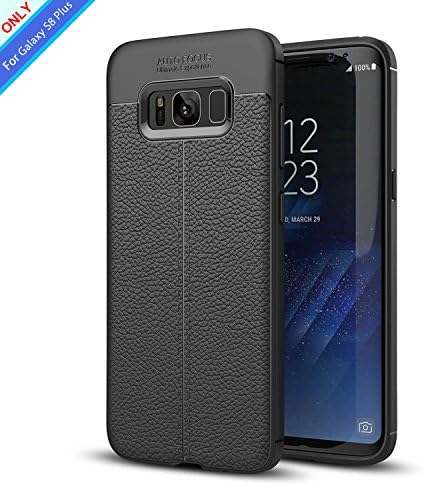 Slim Galaxy S8 Plus Case, S8 Plus Phone Case with Resilient Shock Absorption, Chuangmeida Carbon Fiber Armor Flexible TPU Protective Cover Phone Case for Samsung Galaxy S8 Plus (2017) - Black