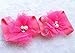 Qandsweet Baby Girl's Barefoots Sandals Flower (10pack) (10 Pairs Chiffon)