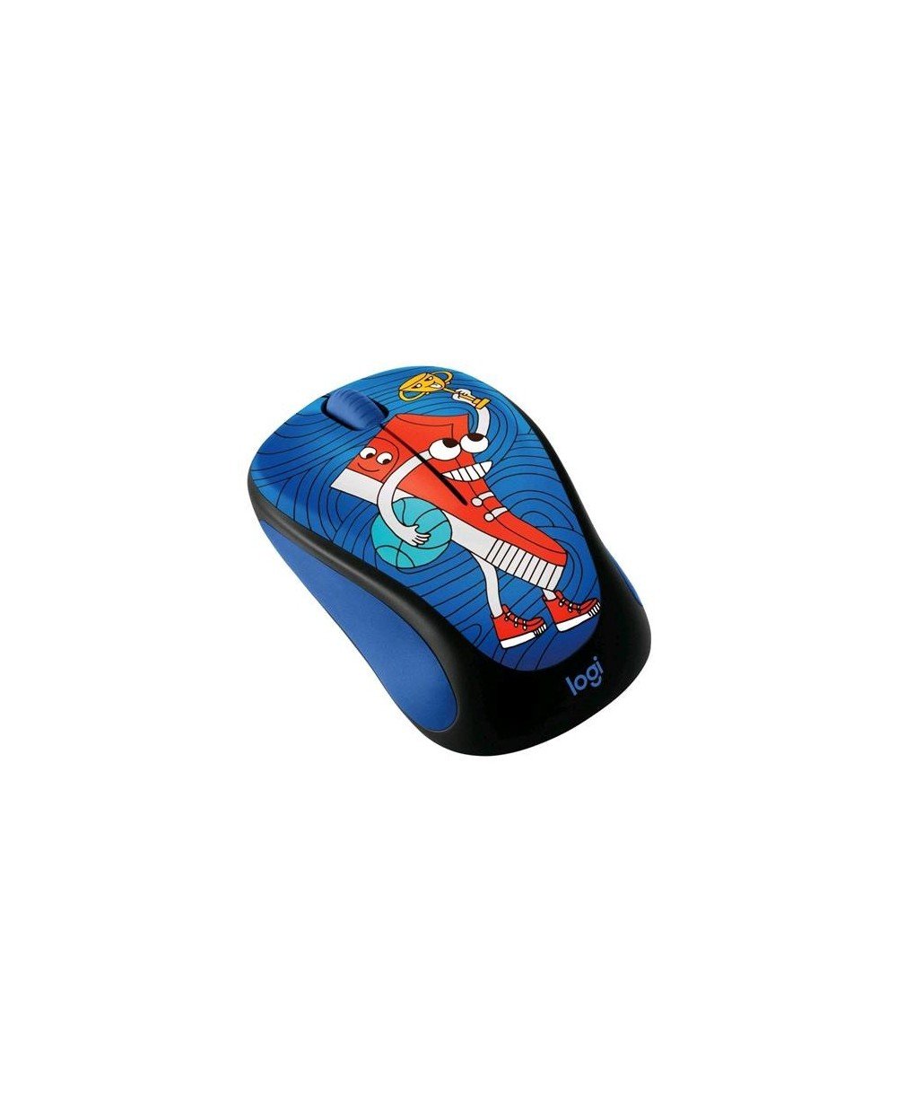 Logitech M238 Wireless Mouse, Design Doodle Collection, 2.4GHz with USB Receiver, 1000 DPI Optical Tracking, 12-Month Battery Life, PC / Mac / Laptop - Multicolor