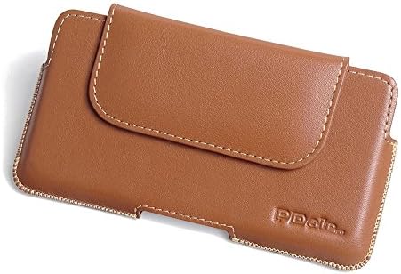 PDAir Google Pixel XL Genuine Leather Case (Brown), Leather Belt Case, Magnetic Protective Phone Cases, Sleeve Pouch, Hand Made Luxury Holster Pouch for Google Pixel XL