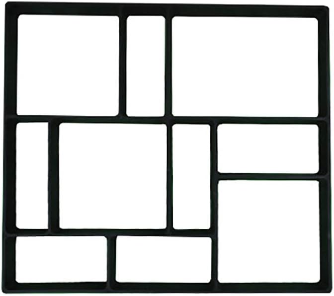 Dacorda Gardening Grids Plastic Mold, Paving Concrete Stepping, Pavement Paver, Plastic Floor Mold Garden Design Paving Mold, Stepping Paver Walk Way, Black