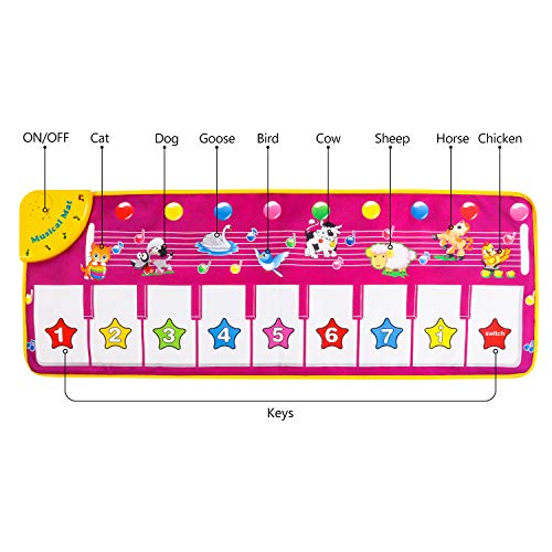 4 SANMERSEN+Musical+Keyboard+Playmat+Electronic