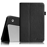 Fintie Premium PU Leather Cover for 10.1 Inch Tablet Inclu. iRULU eXpro X1 Plus (X1Plus)-X10, iView 1070TPC 10.1", Alldaymall A10x (Check Compatible List Below), Black