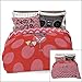 Where The Polka Dots Roam Ballerina/Brake Full/Queen Dancer Duvet Cover for Kids Bedding with 2 Pillowcases (L 90in x W 92in)