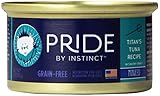 Nature's Variety Pride by Instinct Grain Free Titan's Tuna Recipe Minced Canned Cat Food, 3 oz. Cans (Case of 24)