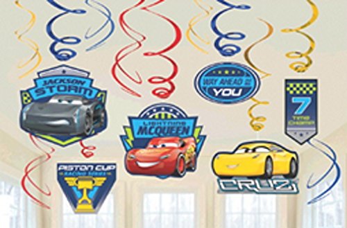 Amscan cars 3 swirl value pack