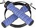 DiBoBo Premium Quality Jump Rope for Home Exercise or Gym Fitness - High-Speed Cardio for MMA, Boxing and Athletic Training - Adjustable Length, Anti-Tangle, Anti-Kink (Blue)