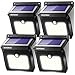 ZOOKKI Solar Lights Outdoor, 28 LED Wireless Motion Sensor Lights, IP65 Waterproof Wall Light Easy-to-Install Security Lights for Outdoor Garden, Patio, Yard, Deck, Garage, Driveway, Fence 4 Pack primary