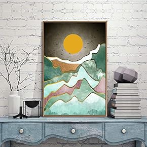 Framed Canvas Wall Art for Living Room, Bedroom City and Landscape Canvas Prints for Modern Home Decoration Ready to Hang - 16"x24" inches
