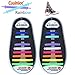 Coolnice No Tie Shoe Laces for Kids Men and Women - Waterproof Silicone Flat Elastic Athletic Running Shoelaces with Multicolor for Sneaker Boots Board and Casual Shoes