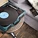 Record Player, Miric Bluetooth Turntable with 2 Built-in Speakers, Portable Size, 3-Speed, for 7/10/12inch Vinyl Records, Equipped USB/SD/AUX Port, Support Transcription, Suitcase Designthumb 2