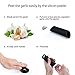 Garlic Press LOVKITCHEN Durable Stainless Steel Kitchen Garlic/Ginger Mincer Crusher and Peeler Set with Silicone Tube Roller Cleaning Brush