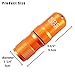 Cevinee™ Waterproof EDC Keychain Capsule Tube, Solid Small Essentials Stocking Container/Seal Bottle/Match Case/Dry Box/Pill Fob - Orange