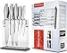 Utopia Kitchen 430 Grade Stainless Steel Knives Set (11 Knives plus Acrylic Stand) - 8