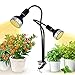 2 Clip On Grow Lights for Indoor Plants, 380-800nm Full Spectrum Plant Light with 4 Brightness Levels, 360° Adjustable Gooseneck(26 IN), Sunlight LED Grow Light for Seeding Growing Blooming Fruiting